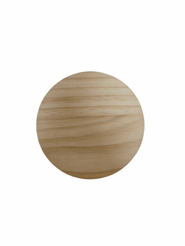 Houten onderzetter rond