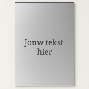 Gepersonaliseerde Spiegel met Tekst (30 x 21 cm)